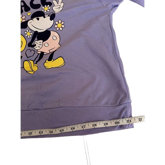 Women XL Lavender XL Freeze Mickey Mouse sweatshirt Peace Love Unity *1 spot* - Picture 8 of 14